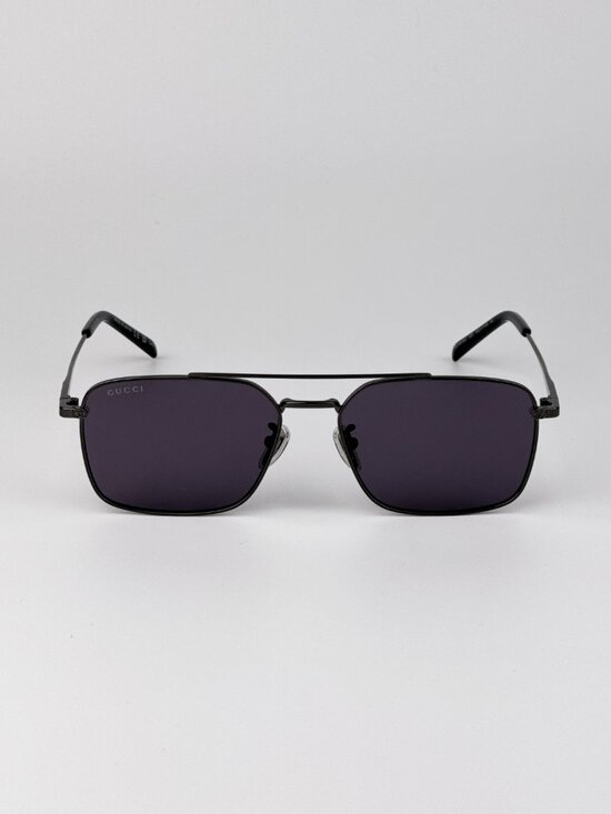Gucci Sunglasses Ruthenium Violet Rectangular Violet GG1957SA 003 main image 10